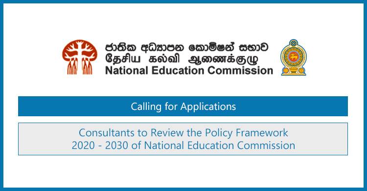 Consultants to Review the National Education Policy Framework 2020–2030 – NEC
