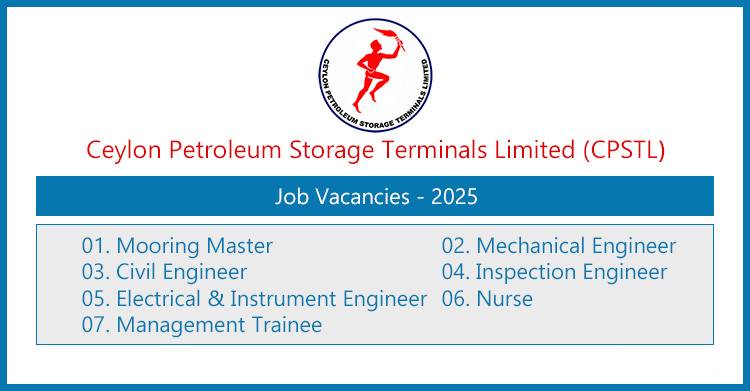 Ceylon Petroleum Storage Terminals (CPSTL) Job Vacancies – August 2025