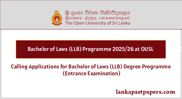 OPEN UNIVERSITY LLB ENTRANCE EXAM 2025/2026 | Bachelor of Laws Honours - Applications Now Open!